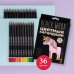 Карандаши цветные 36шт BlackWoodColor пластиковые 30-0101 Bruno Visconti 4/40