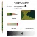 Карандаш чернографитный HB HappyGraphix Милитари 3-гранный, заточенный 21-0030/16 Bruno Visconti 50/300/1800