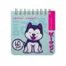 Блокнот 60 листов А6 90х90 линия, гребень, пластиковая обложка Pocket journal Kawaii animals 3-653/02 Bruno Visconti 24/96