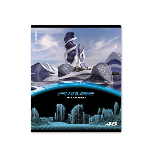 Тетрадь 48 листов А5+ 170х203 клетка Future глянцевая ламинация MIX-PACK 60г/м2 60602 ErichKrause 5/100