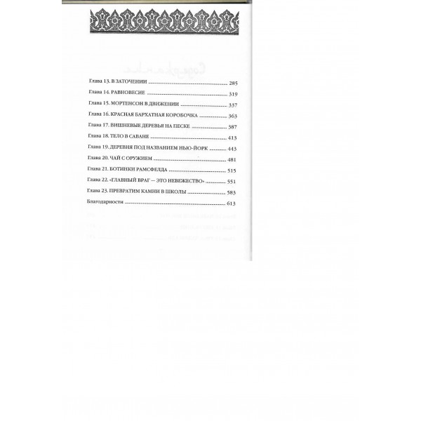 Три чашки чая. Г. Мортенсон