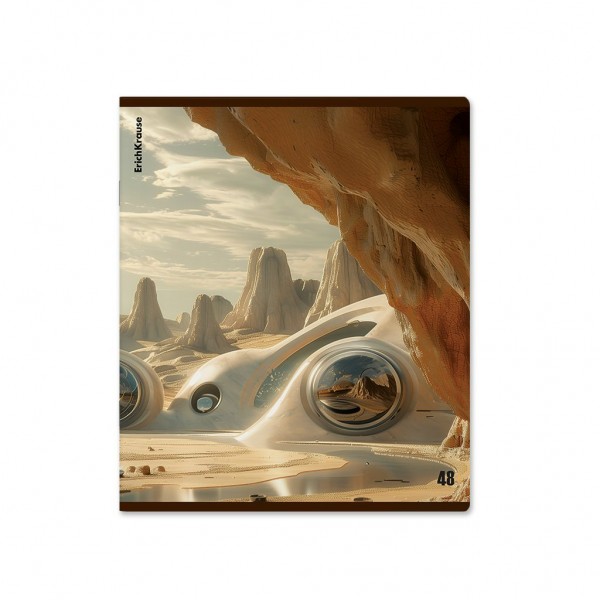 Тетрадь 48 листов А5+ 170х203 клетка Dune матовая ламинация MIX-PACK 60г/м2 52961 ErichKrause 5/100