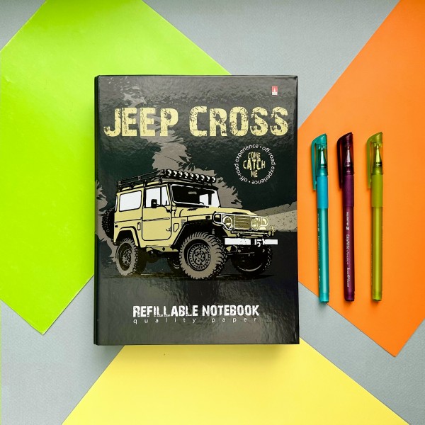 Тетрадь 160 листов А5 на кольцах, клетка Jeep Cross 7-160-081/123 Альт