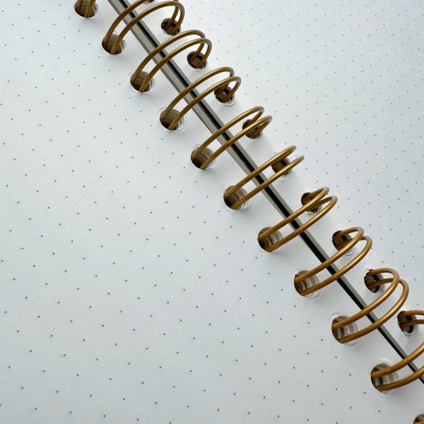 Книжка записная 120 листов А5 линия, в точку, гребень, твердая обложка Art journal Black&White Горошек бежевая бумага, с разделителями 80г/м2 3-567/14 Bruno Visconti 8/48