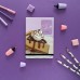 Блокнот 100 листов А5 клетка, твердая обложка Megapolis journal Кофемания Чизкейк вертикальный, на резинке, бежевая бумага 3-475/08 Bruno Visconti