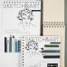Скетчбук 60 листов А5 180х155 гребень, твердая обложка Sketch&Art пухлая бумага, софт-тач, жесткая подложка, 100г/м2 1-60-564/02 Bruno Visconti