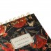 Блокнот 60 листов А6 90х90 линия, гребень, пластиковая обложка Pocket journal Flora Гранат 80г/м2 3-649/11 Bruno Visconti 24/288