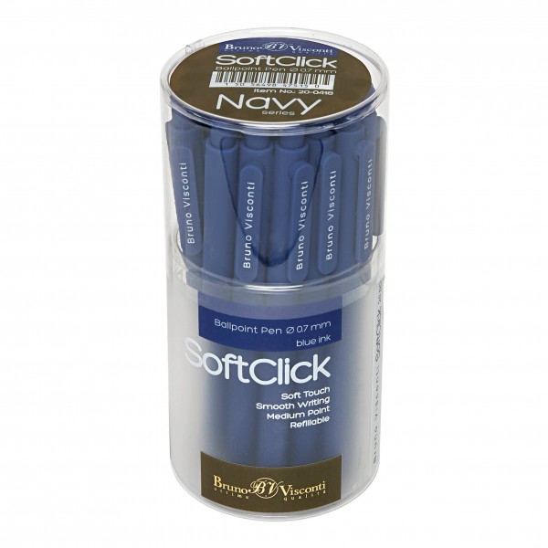 Ручка шариковая автоматическая SoftClick Navy синяя 0,7мм 20-0418 Bruno Visconti 24/288