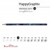 Карандаш чернографитный HB HappyGraphix Милитари синий 21-0030/27 Bruno Visconti 50/300/1800