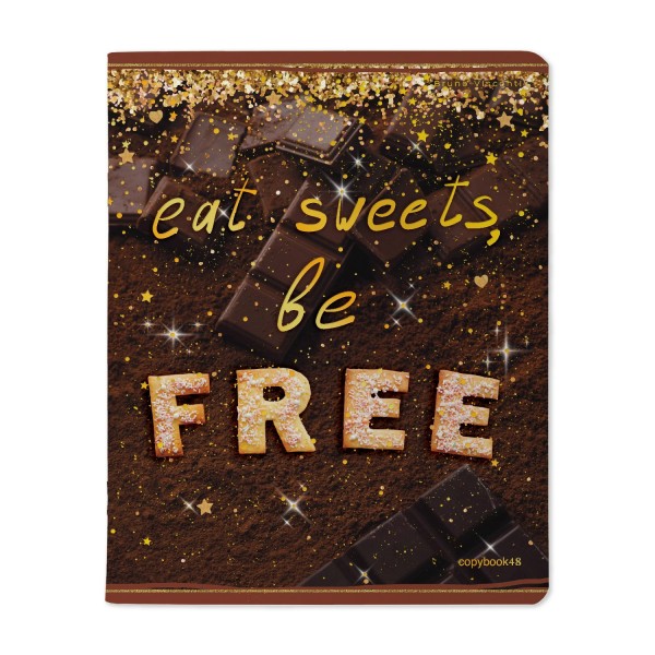 Тетрадь 48 листов А5+ 165х203 клетка Sweet life матовая ламинация софт-тач 65г/м2 7-48-1237 Bruno Visconti 5/60