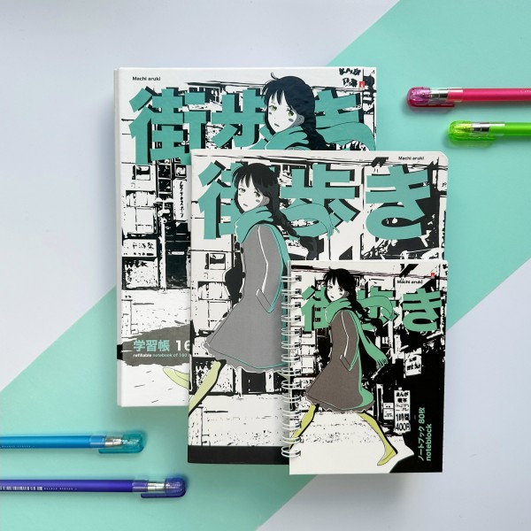 Блокнот 80 листов А6 клетка, гребень Престиж Manga Anime City 55г/м2 3-80-032/04 Альт