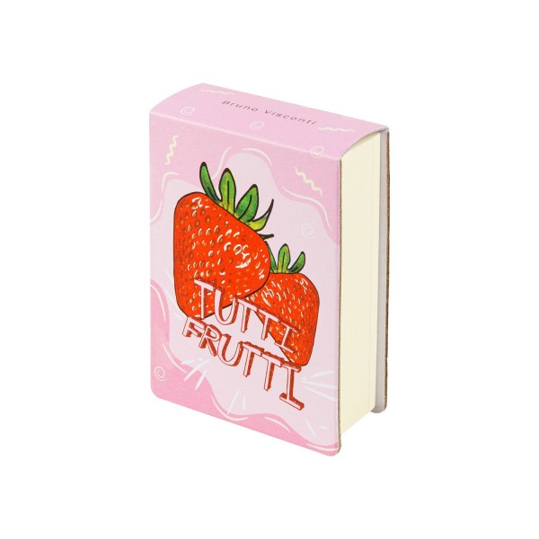 Блокнот 250 листов А7 без линовки, твердая обложка Smart Journal Tutti Frutti бежевая бумага, отрывные листы, 70г/м2 3-558/05 Bruno Visconti 40/240