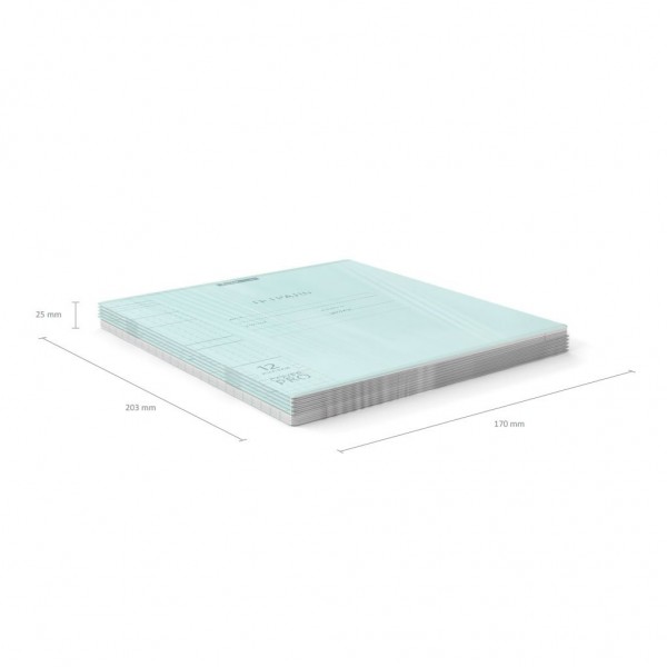 Тетрадь 12 листов А5+ 170х203 клетка, пластиковая обложка Классика CoverPro Pastel мятная 60г/м2 56346 ErichKrause 10/280