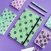Блокнот 100 листов А5 клетка, твердая обложка Megapolis journal Ягоды Графика Черника на резинке, бежевая бумага 3-477/06 Bruno Visconti