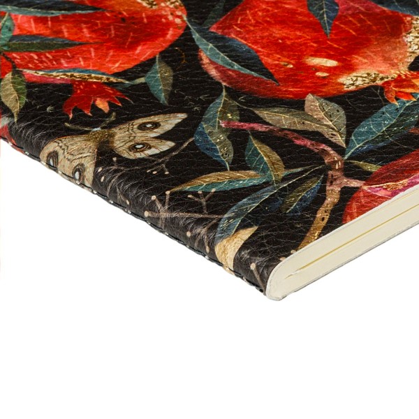 Тетрадь 60 листов А5 клетка, интегральная обложка, кожзам Flora Гранат 80г/м2 7-60-1384/06 Bruno Visconti