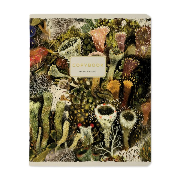 Тетрадь 48 листов А5 165х203 клетка Flora матовая ламинация софт-тач, фольга золото, 70г/м2 7-48-1343 Bruno Visconti 5/60