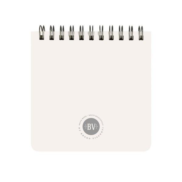 Блокнот 60 листов А7 105х105 в точку, гребень, пластиковая обложка Pocket journal Black&White 80г/м2 3-654/01 Bruno Visconti 24/96