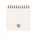 Блокнот 60 листов А7 105х105 в точку, гребень, пластиковая обложка Pocket journal Black&White 80г/м2 3-654/01 Bruno Visconti 24/96