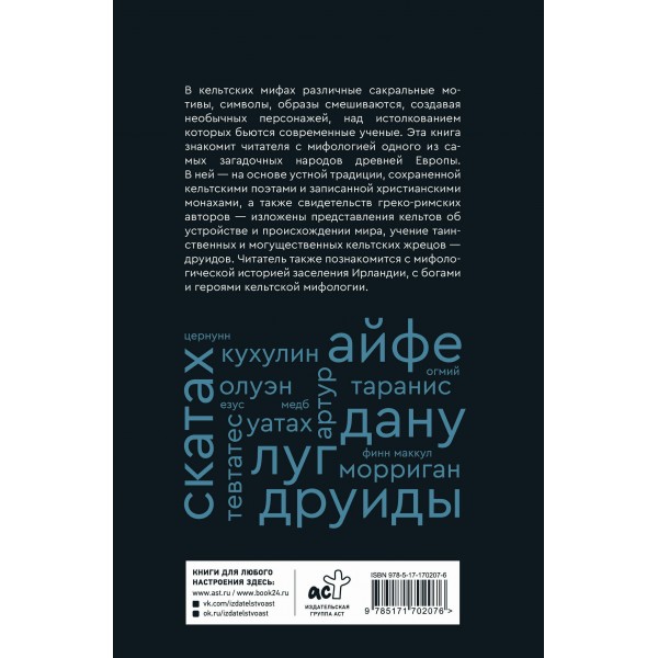 Мифы кельтских народов. Боги, герои, силы природы, символы, мотивы, ритуалы, друиды. Широкова Н.С.