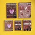 Блокнот 80 листов А6 клетка, твердая обложка Престиж Sweet life глянцевая ламинация, 55г/м2 3-80-005/40 Альт