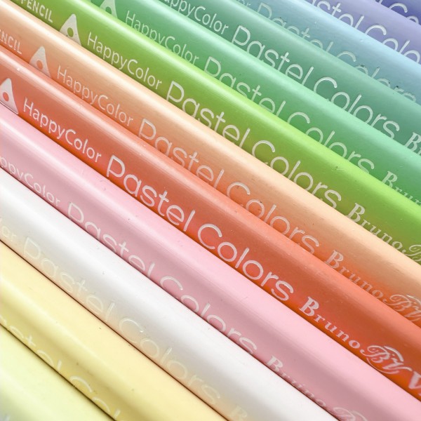 Карандаши цветные 12шт EasyColor пастельные 3-гранные, деревянные 30-0131 Bruno Visconti 12/240