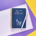 Книжка записная 60 листов А6 клетка, гребень BE DIFFERENT бежевая бумага матовая ламинация фольгой золото 70г/м2 7-60-005/05 Bruno Visconti