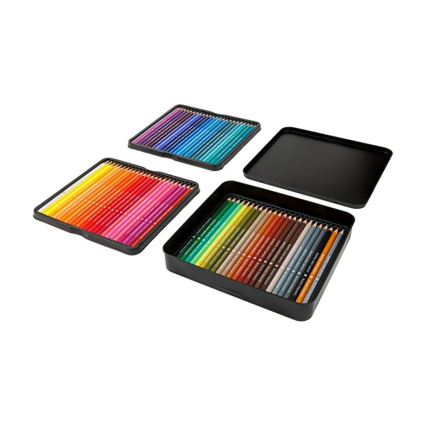 Карандаши цветные 72шт Flora Гранат пластиковые, в металлической коробке 30-0158/02 Bruno Visconti