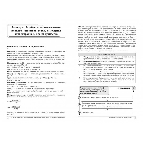 Химия. 8-11 классы. Алгоритмы, решения задач. 2025. Сборник Задач/заданий. Антошин А.Э. Эксмо