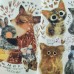 Книжка записная 30 листов А6 клетка Любовь, как она есть бежевая бумага, матовая ламинация, софт-тач, 70г/м2 7-30-001/21 Bruno Visconti 10/160