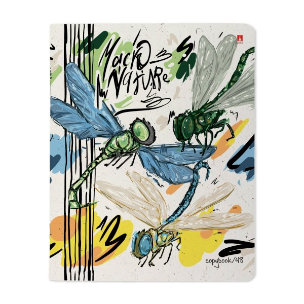 Тетрадь 48 листов А5 165х203 клетка Marco Nature матовая ламинация, 60г/м2 7-48-1340 Альт 10/60