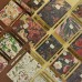 Ежедневник недатированный А6+ 120 листов, линия, твердая обложка, кожзам Пальмовые листья золотой срез 3-745/06 Bruno Visconti