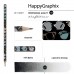 Карандаш чернографитный HB HappyGraphix Дамские штучки Очки 3-гранный, заточенный 21-0030/71 Bruno Visconti