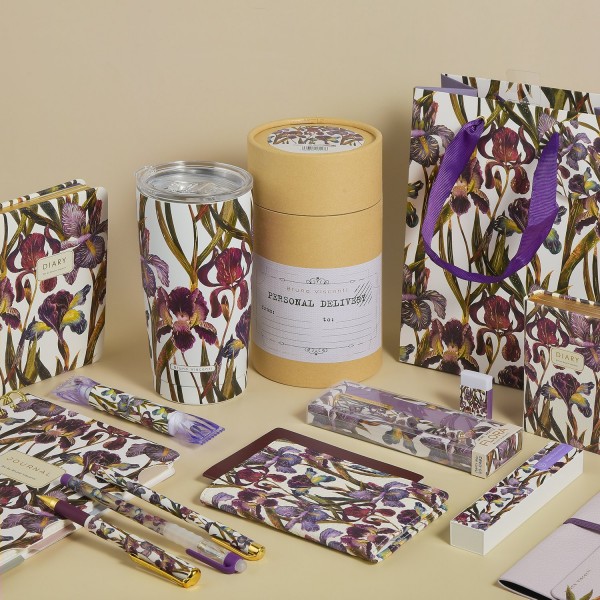 Обложка для паспорта 138х97мм Flora Ирисы кожзам 3-620/04 Bruno Visconti 6/24