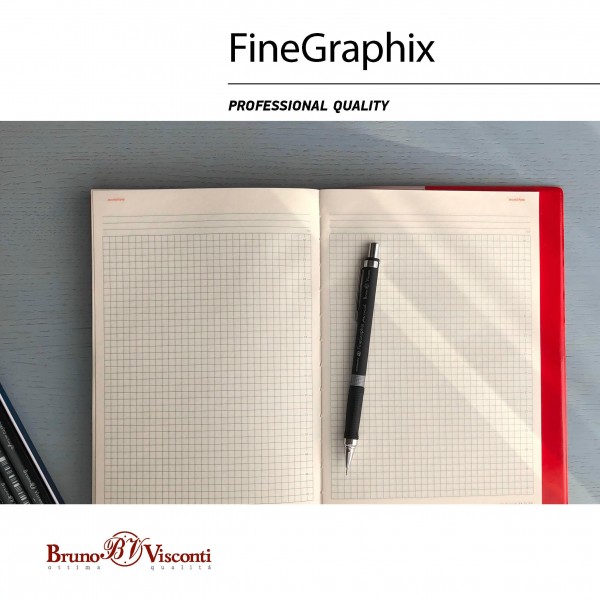 Карандаш механический 0,5мм FineGraphix с трехгранным грипом 21-0001 Bruno Visconti 24/288