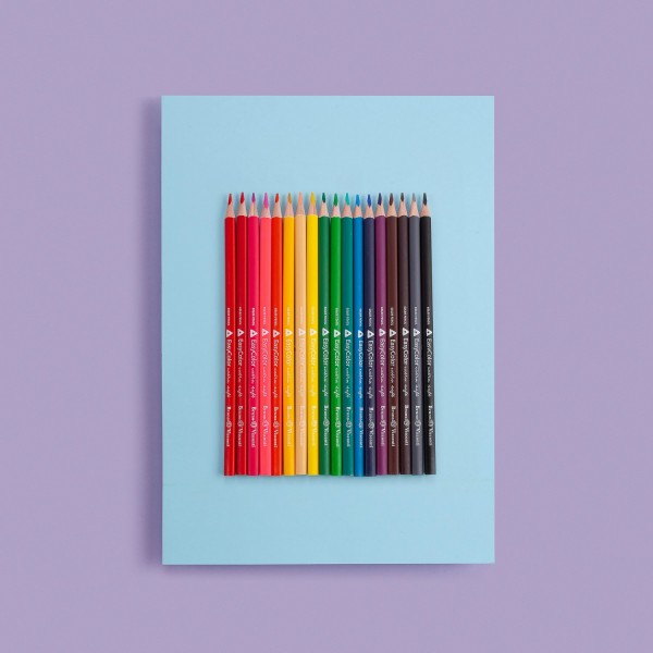 Карандаши цветные 18шт EasyColor 3-гранные, деревянные 30-0029 Bruno Visconti 8/160