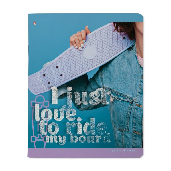 Тетрадь 48 листов А5 165х203 клетка Penny Board матовая ламинация, 60г/м2 7-48-1339 Альт 10/60