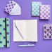Блокнот 110 листов А8 54х90 без линовки, на кольце, пластиковая обложка Smart Journal ассорти, 70г/м2 3-570 Bruno Visconti