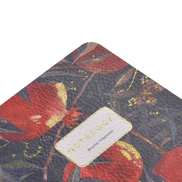 Книжка записная 60 листов А6 линия, интегральная обложка, кожзам Гранат бежевая бумага, 80г/м2 7-60-1316/06 Bruno Visconti