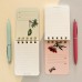 Блокнот 100 листов А7 линия, гребень, твердая обложка Cute journal Баобаб BV бежевая бумага, матовая ламинация, фольга золото, 80гр/м2 3-100-009/01 Bruno Visconti