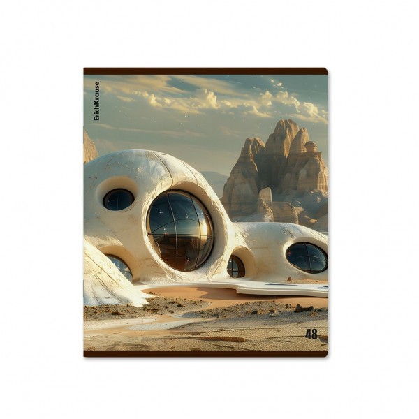 Тетрадь 48 листов А5+ 170х203 клетка Dune матовая ламинация MIX-PACK 60г/м2 52961 ErichKrause 5/100
