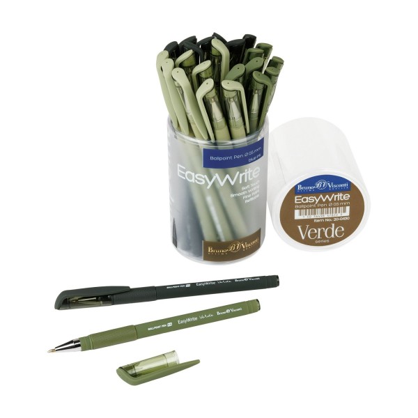 Ручка шариковая EasyWrite Verde синяя 0,5мм 20-0430 Bruno Visconti 24/288