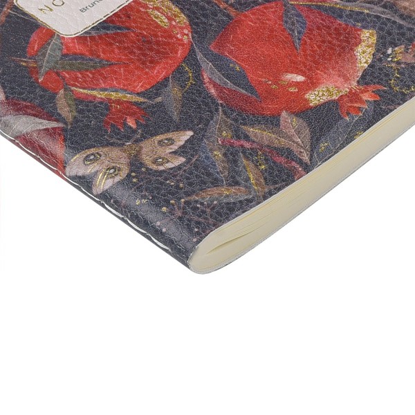 Книжка записная 60 листов А6 линия, интегральная обложка, кожзам Гранат бежевая бумага, 80г/м2 7-60-1316/06 Bruno Visconti