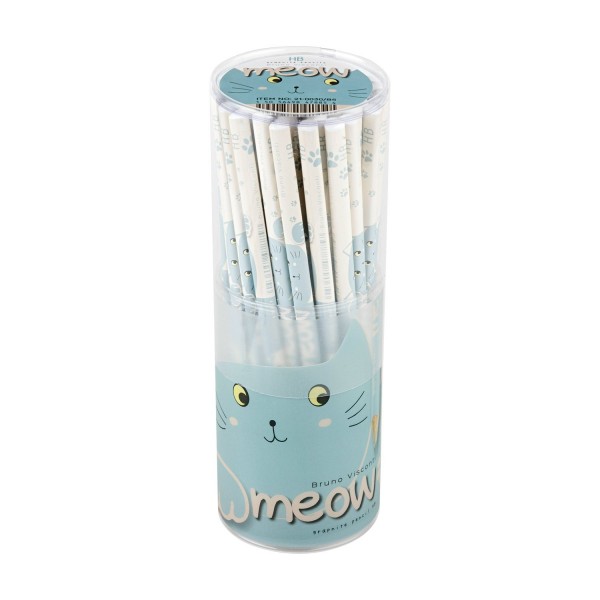 Карандаш чернографитный HB Meow 3-гранный, заточенный 21-0030/84 Bruno Visconti 50/300