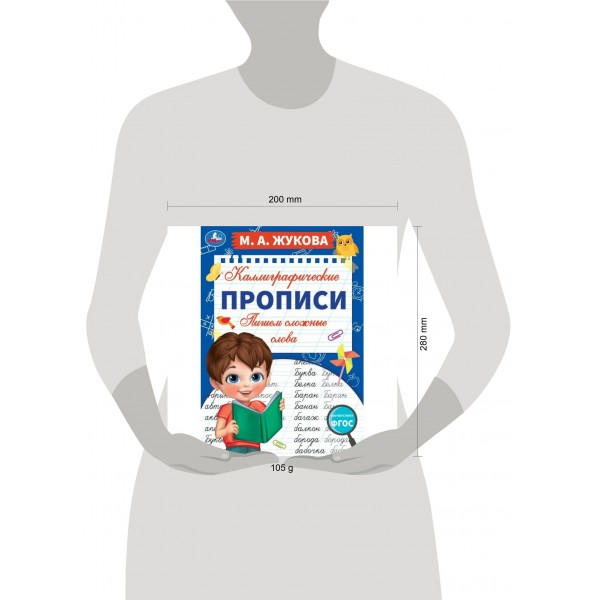 Каллиграфические прописи. Пишем сложные слова. А4. Жукова М.А.