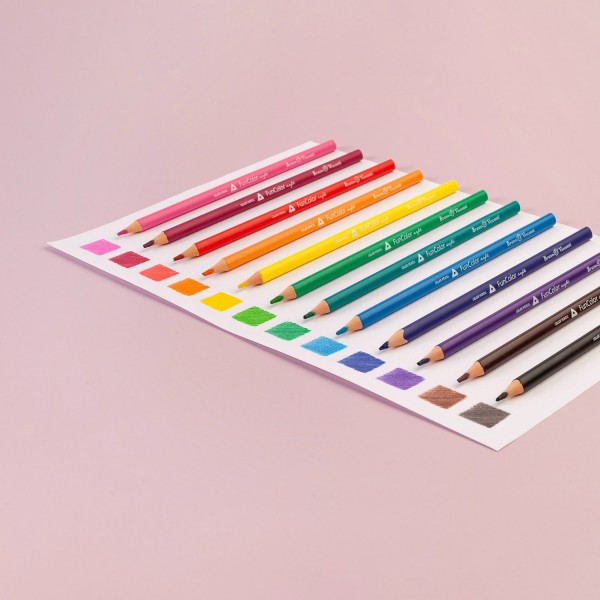 Карандаши цветные 12шт пластиковые FunColor 30-0060 Bruno Visconti 12/120