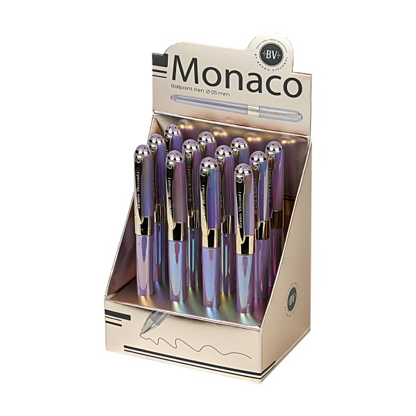 Ручка подарочная шариковая Monaco Pearl синяя 0,5мм лавандовый корпус 20-0125/82 Bruno Visconti 12/288