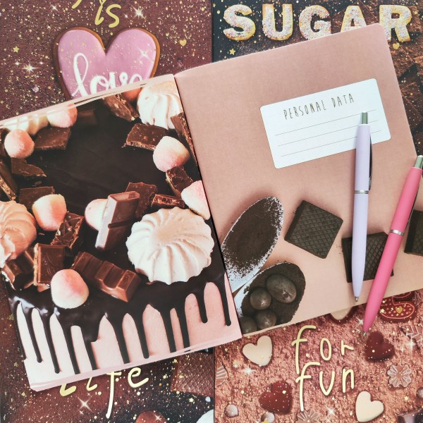 Тетрадь 48 листов А5+ 165х203 клетка Sweet life матовая ламинация софт-тач 65г/м2 7-48-1237 Bruno Visconti 5/60