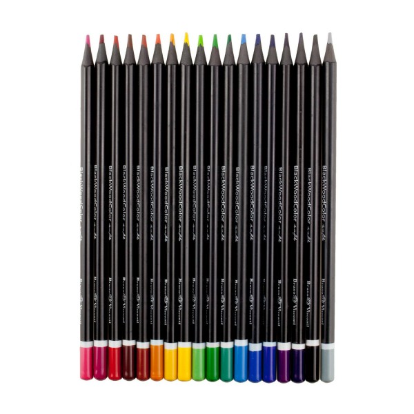 Карандаши цветные 18шт BlackWoodColor пластиковые 30-0098 Bruno Visconti 8/80