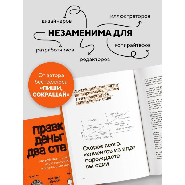 Правки, деньги, два ствола. Как работать с клиентом, вести переговоры и быть богатым творцом. Ильяхов М.О.