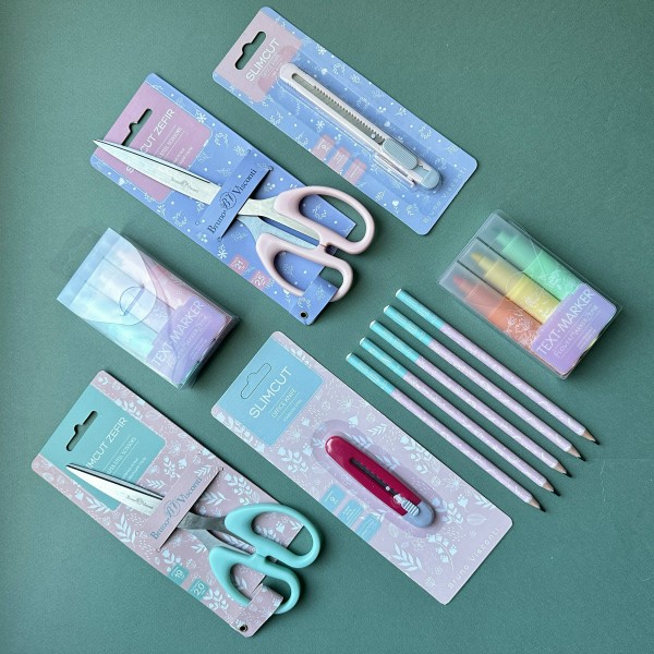 Ножницы канцелярские 19см FlowerZefir особо прочные ручки 60-0009 Bruno Visconti 12/144